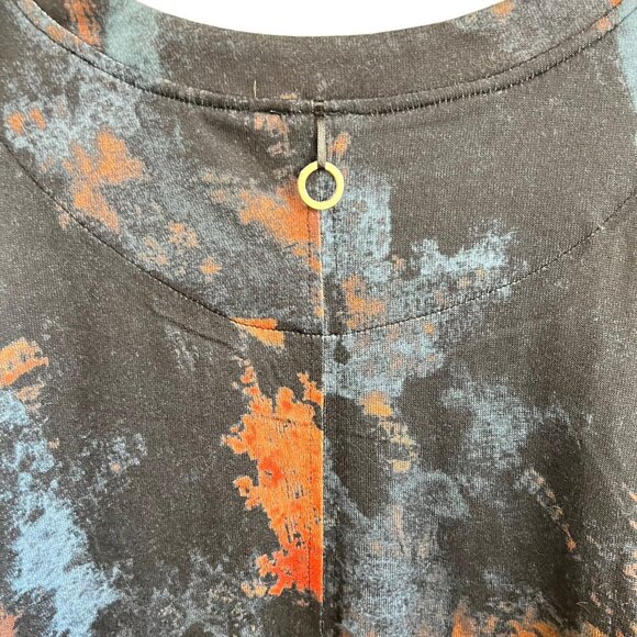 Kaktus Tunic Top XL Long Sleeve Lace Hem Trim Multicolor Black Blue Purple Brown - Picture 4 of 11